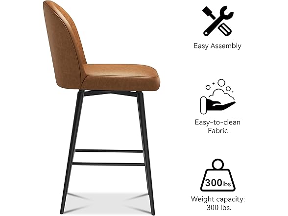 Erdoru Swivel Bar Stools Set of 3