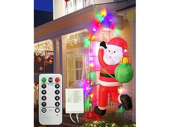 5FT Christmas Inflatable Santa Claus