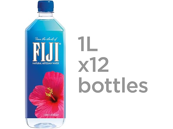 FIJI Artesian Water 12 Pack, 33.8 Fl Ounce