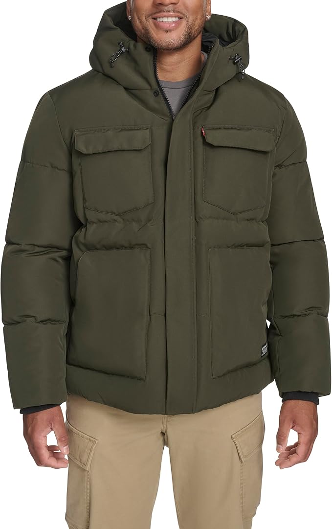 Levi's Mens (Up to 4XLT)  Hooded Puffer - Gallery 10