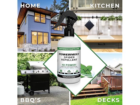 Powermint 8 Oz Peppermint Oil Spider Repellent Spray 2-Pack - Gallery 2