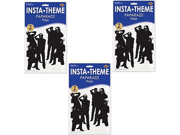 Beistle 6 Piece Plastic Paparazzi Backdrop