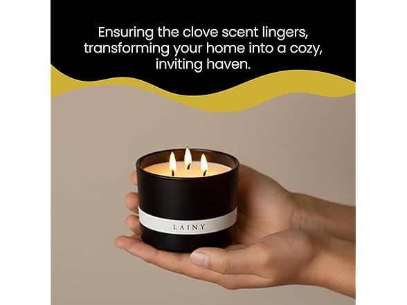 Clove Scent 3-Wick Scented Candle