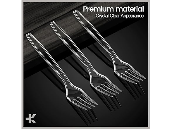 Bakken Disposable Cutlery Set 1000 Pieces Forks