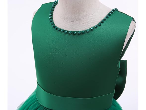TTYAOVO Kids (6-7 Ye) Girls Flower Bead Wedding Dr