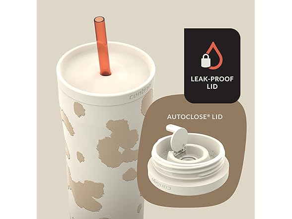 Contigo x Ally Love Streeterville Tumbler, 24oz, Oatmilk