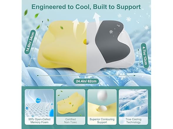 DONAMA Cervical Neck Pillow