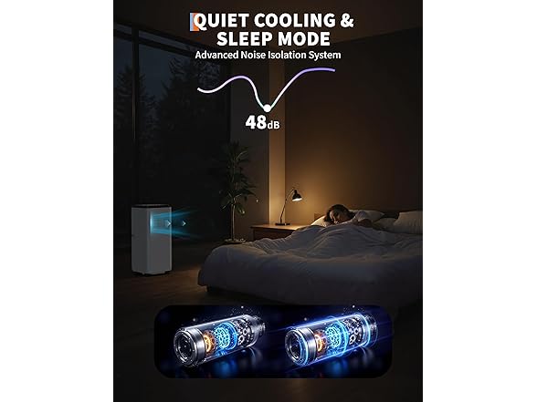 Vossfamul 8,000 BTUs Portable Air Conditioner