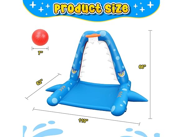 JOSEN W1665 Sprinkler for Kids Outdoor Play