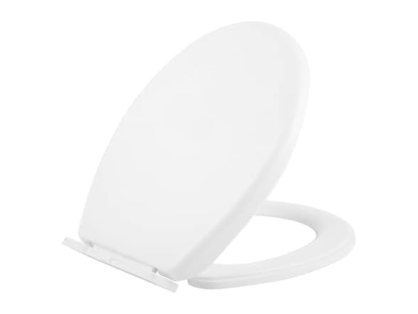 Miibox Removable Round Bowl Matte White Toilet Seat