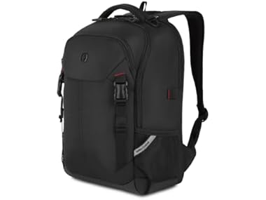 $24.99, Was $39.99, 37% Off! SwissGear Civic Pro Laptop Backpack, Black, 18"x13.25"x7" dealfomo