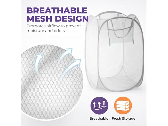 Laundry 360 Mesh Pop Up Laundry Hamper