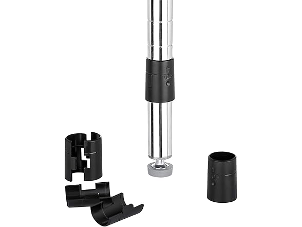 Wire Shelf Lock Clips 24pc Black