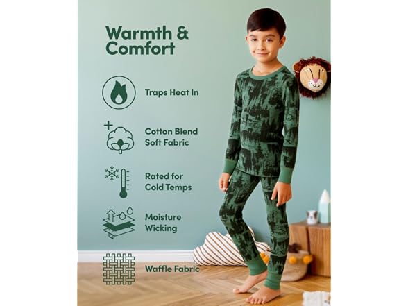 Fruit of the Loom Kids (5-Apr) boys Premium Therma