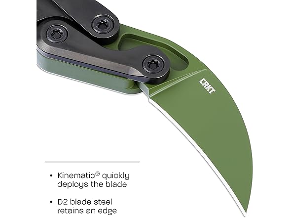 CRKT Provoke Knife Kinematic Karambit Green