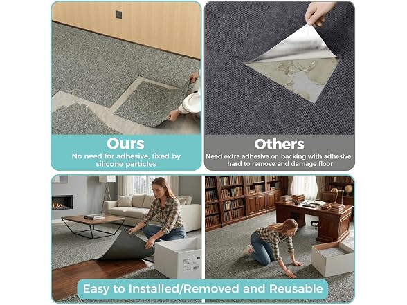 jxgzyy 12Pcs Carpet Tiles 20x20 Padding