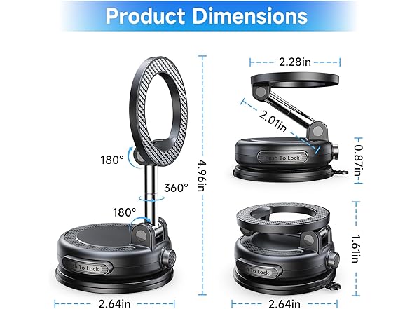 MOEILA Suction Car Phone Holder