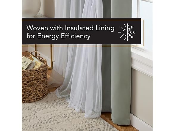 TOWN & COUNTRY LUXE Double Layer Indoor Curtains