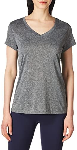 Hanes Women Cooldri Short Sleeve V-neck T-shirt - Gallery 9