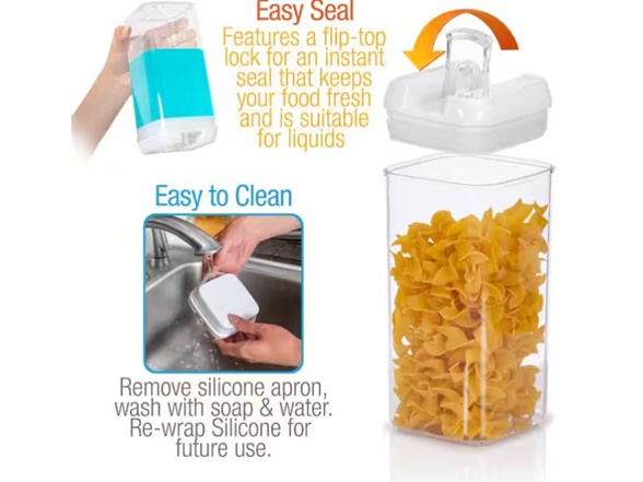 Kitchen Theory 7-piece Plastic Food Storage Container Set