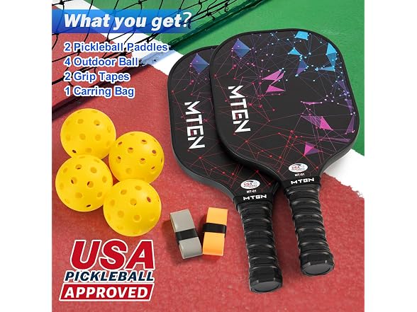 Pickleball Paddles Set of 2