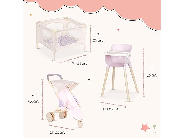 LullaBaby – 14-Inch Realistic Baby Doll & Accessory Bundle