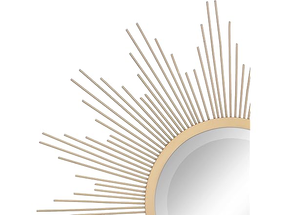 Stonebriar 23" Gold Starburst Mirror