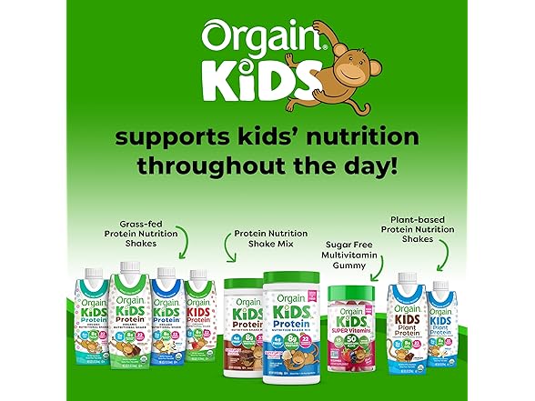 Orgain Orgain Kids Protein Shake 12pk