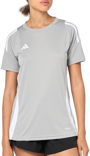 adidas Women's Tiro 24 Jersey, Team Mid Grey/White