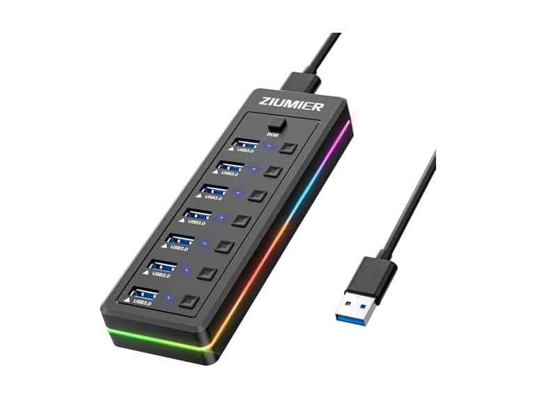 ZIUMIER USB Hub 7 Port