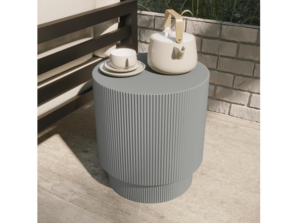 LeisureMod Eden Round Side Table