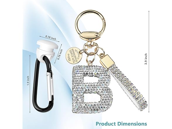 Initial Letter Keychain Accessories