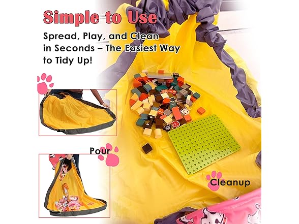 Pink Toy Storage Organizer and Play