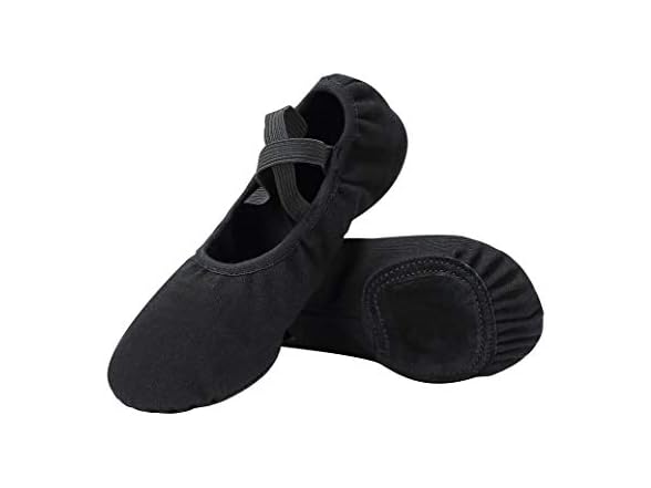 Linodes Girls Canvas Split Sole Dance Shoes