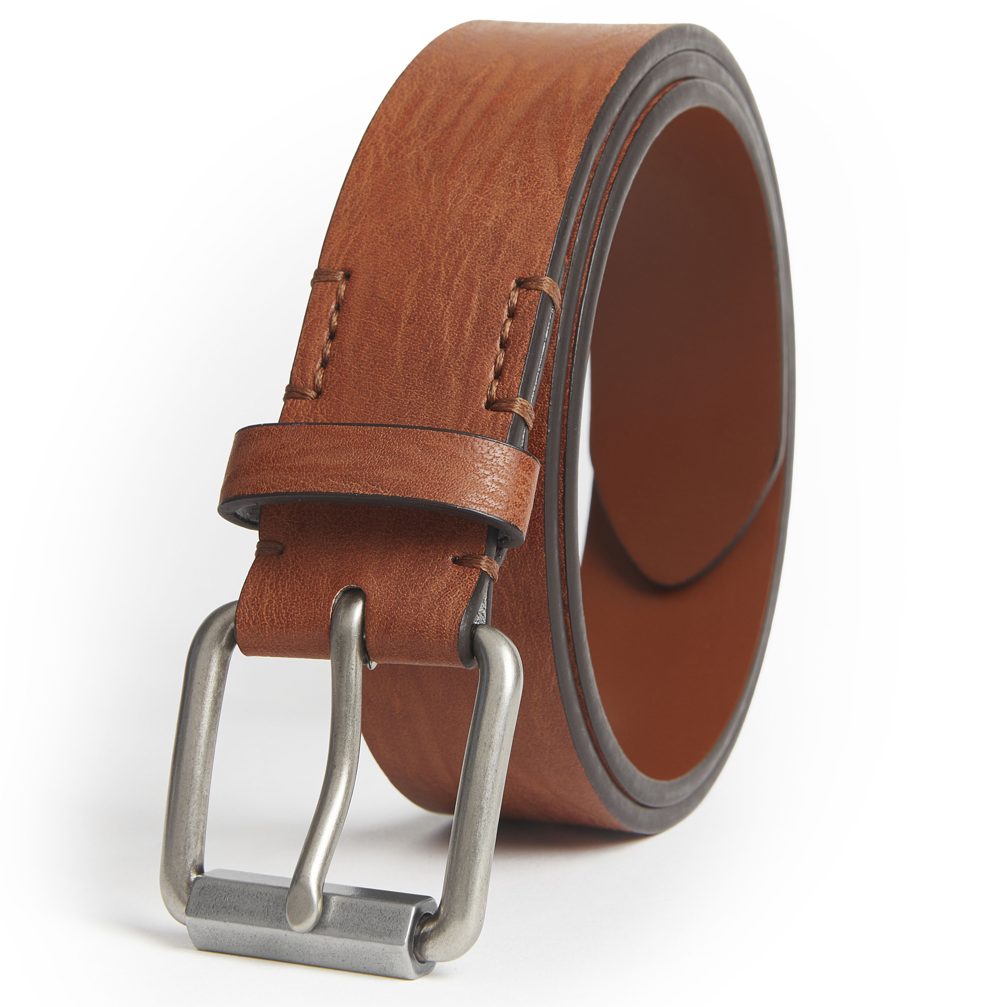 G.B. Rugged Leather Casual Belt - Gallery 13