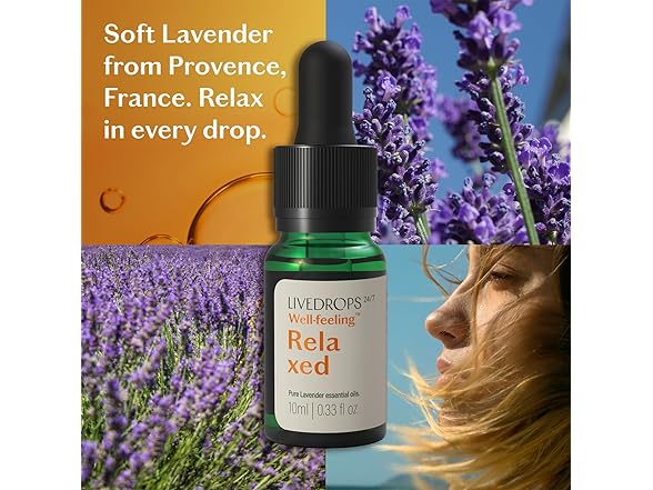 LIVEDROPS Relaxed Lavender Essential Oil