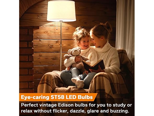 TOBUSA Vintage LED Edison Light Bulbs 60W 12Pk