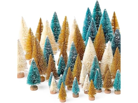 KISIQI 30 Piece Mini Christmas Trees