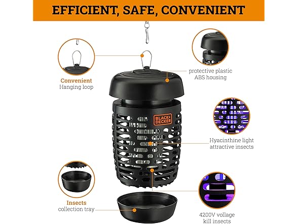 BLACK+DECKER Bug Zapper 600sqft