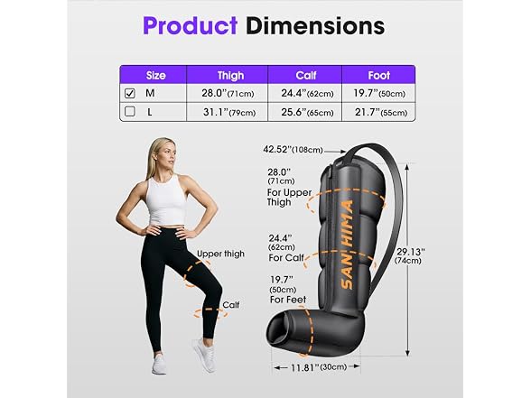 SAN HIMA Air Compression Leg Massager