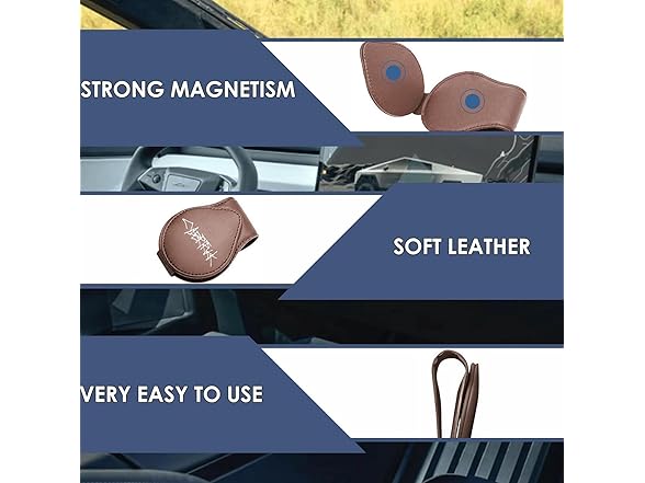 Tesla Cybertruck Sunglass Holder Brown