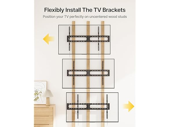 monTEK Heavy Duty XXL Fixed TV Wall Mount | 37–140"