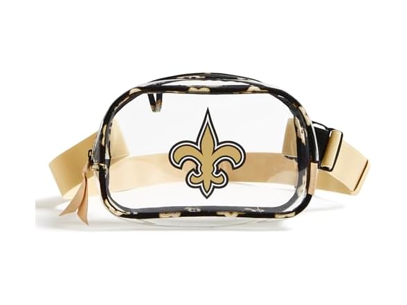 Vera Bradley NFL Saints Clear Belt Bag
