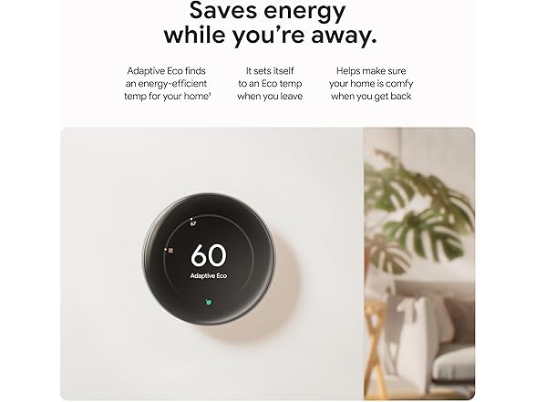 Google Nest Learning Thermostat (4th gen) + Nest Temperature (Open Box)