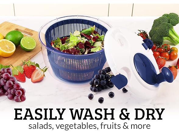 5L Salad Spinner w/ Rotary Handle
