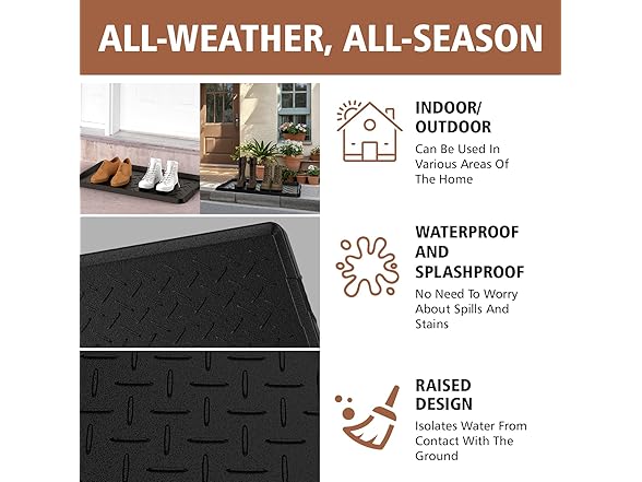 UltraLegend Natural Rubber Shoe Mat Tray