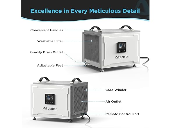 Airecoler 70 Pints Commercial Dehumidifier