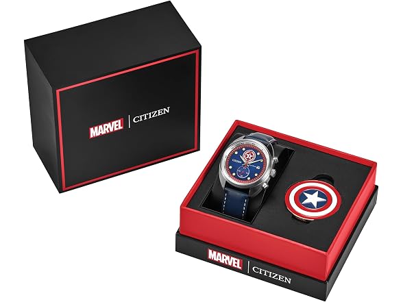 Citizen Men Eco-Drive Captain America 85th & Coin