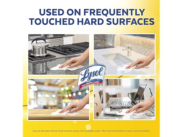 Lysol Disinfectant Wipes (Pack of 3)