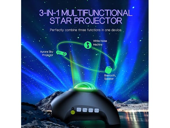 HODANS W0019 Northern Galaxy Projector Black